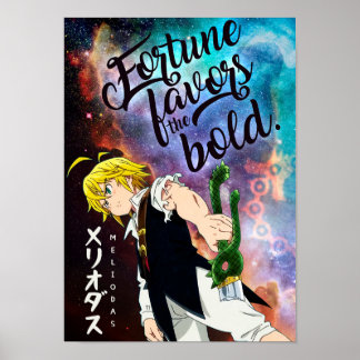Best Anime Quotes About Fortune Poster