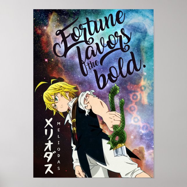 Best Anime Quotes About Fortune Poster (Front)