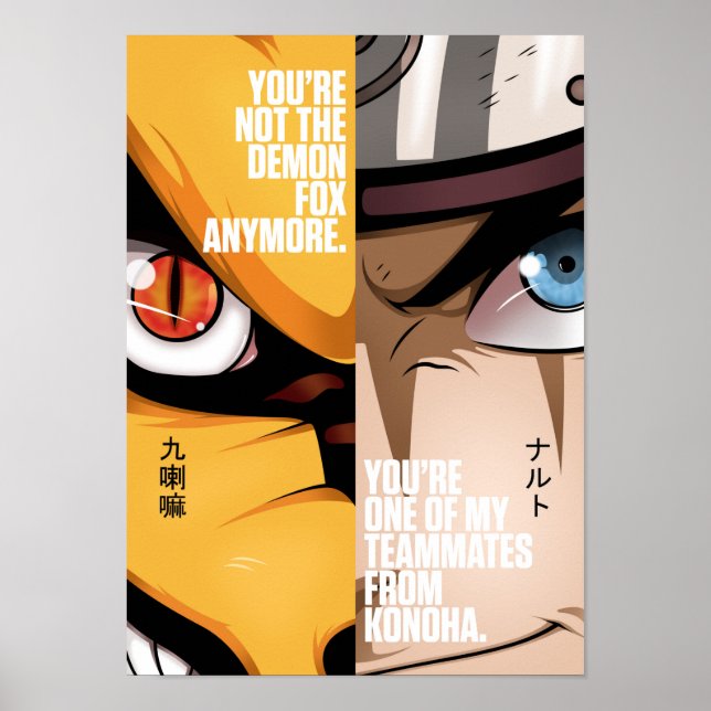 Best Anime Quotes About Friends Poster (Front)