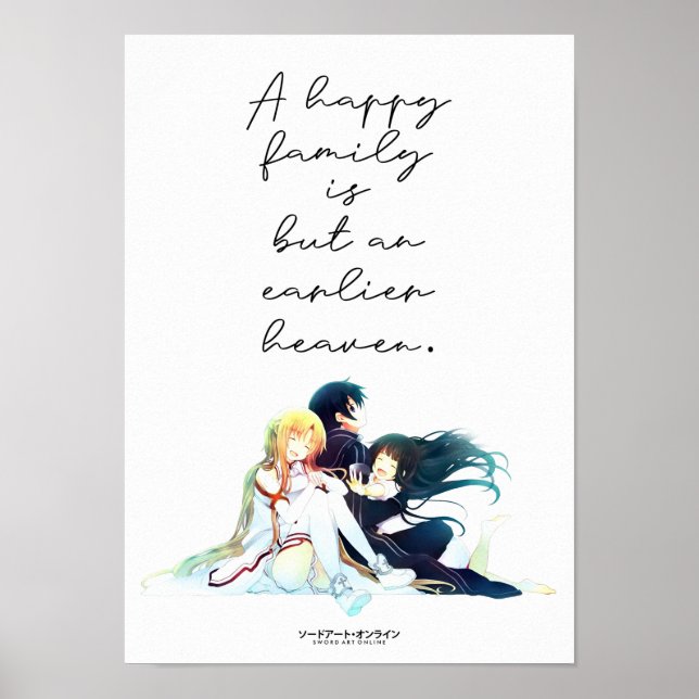 Best Anime Quotes Online Gamer MMORPG Family  Poster (Front)