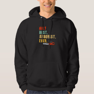 Best Arborist Ever Tree Chainsaw Lumberjack Mens W Hoodie