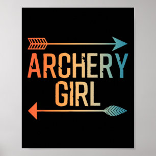 Best Archery Art For Girls Women Crossbow Bow Hunt Poster