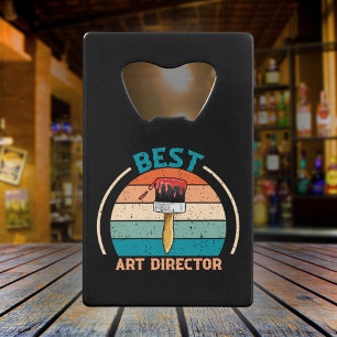 Best Art Director Retro - Film Crew Gift Credit Card Bottle Opener