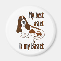Best Asset Basset Hound Dog Funny Quote