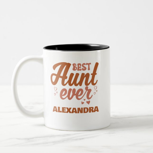 Best Aunt Eve Two-Tone Coffee Mug (Left)