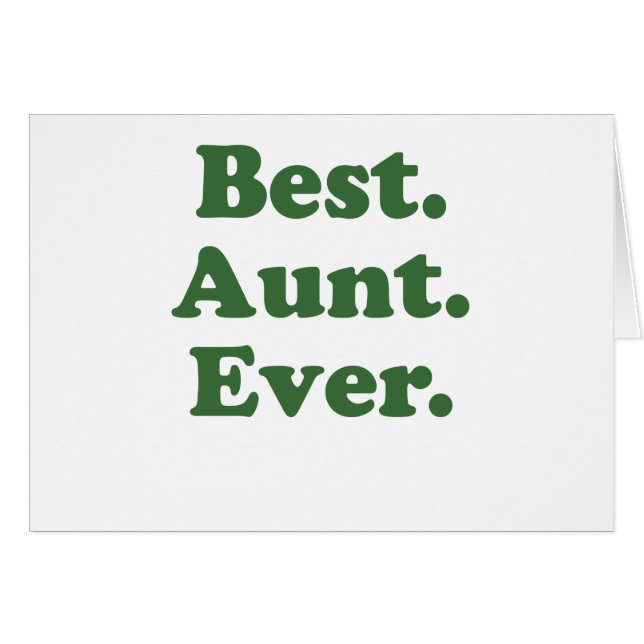 Best Aunt Ever (Front Horizontal)