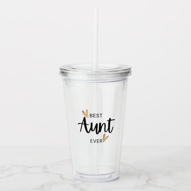 Best Aunt Ever Acrylic Tumbler (Front)