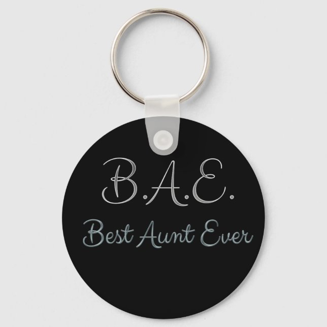 Best Aunt Ever BAE Keychain (Front)