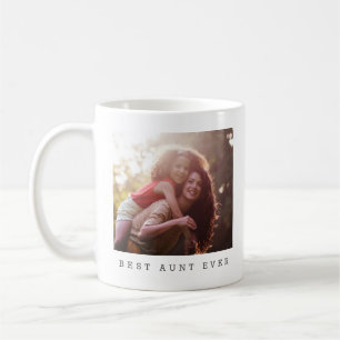 Best Aunt Ever Personalized Photo Keepsake Gift Coffee Mug