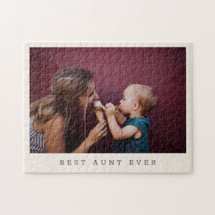 Best Aunt Ever Personalized Photo Keepsake Gift Jigsaw Puzzle