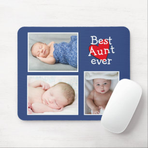 Best Aunt Ever Photo Collage  Mouse Pad