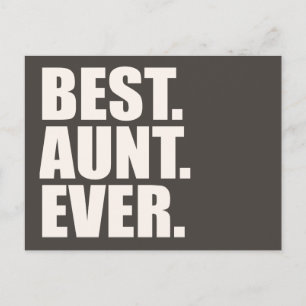 Best. Aunt. Ever. Postcard