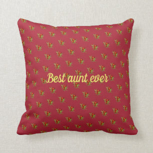Best aunt ever throw pillow