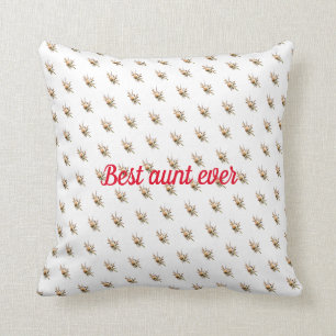 Best aunt ever throw pillow