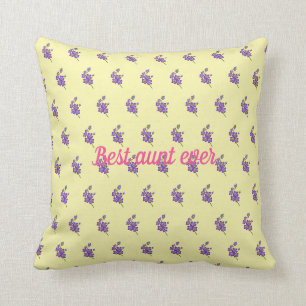 Best aunt ever throw pillow