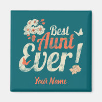 Best Aunt Ever Vintage Auntie Birthday Godmother