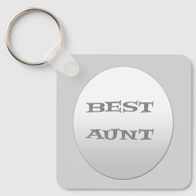Best Aunt Key Ring (Front)