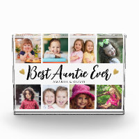 Best Auntie Ever 8 Picture Collage Heart Keepsake