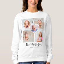 "Best Auntie Ever" Custom Photo Collage Heart