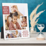 Best Auntie Ever | Modern Photo Collage Plaque<br><div class="desc">"Thank you for loving me as your own." Upload your own photos and write a custom message. Personalize for your Aunt or Auntie to create a unique gift. A perfect way to show her how amazing she is every day. All colours and text can be personalized. Add your custom wording...</div>