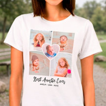 Best Auntie Ever Personalized 5 Photo Collage