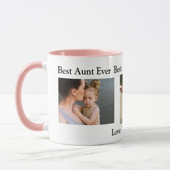 Best Auntie Ever | Personalized Photo Mug (Left)