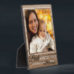 Best Auntie Ever Rustic Wood  Photo 5" X 7"   Plaque<br><div class="desc">Rustic  Picture Frame Plaque --  A simple and memorable gift for the new auntie personalized with her favourite photo with niece or nephew.</div>