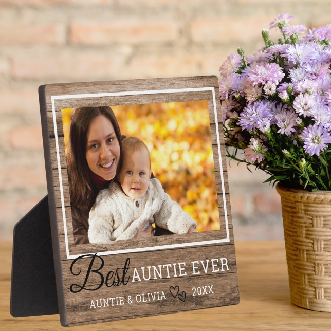 Best Auntie Ever Rustic Wood  Picture Frame (Best Auntie Ever Rustic Wood Picture Frame
)