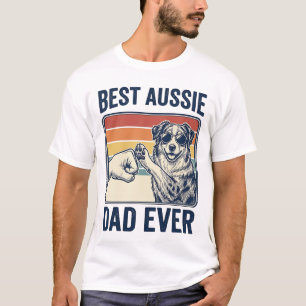 Best Aussie Dad Ever Vintage Dog Shirt Design_1
