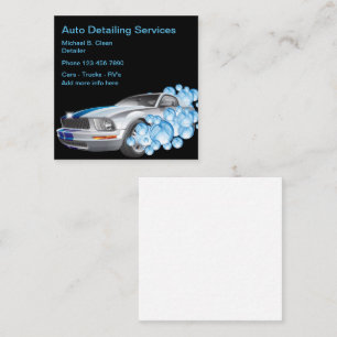 Best Auto Detailing Square Business Card