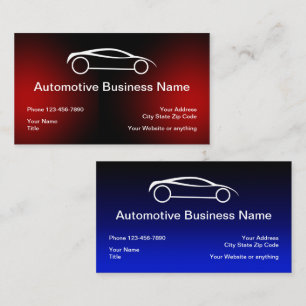 Best Automotive Double Side Business Card Template