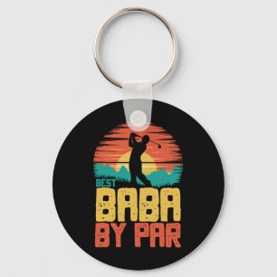 Best Baba By Par Golfing Golf Golfer Funny  Keychain