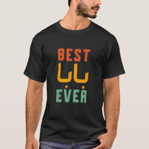 Best Baba Ever Colorful Vintage Lettering Father D T-Shirt