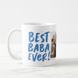 Best Baba Ever modern photo blue Father's Day Coff Coffee Mug