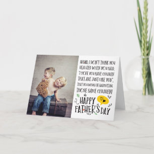 Best Baby Sitter Dad Funny Fathers Day Folded Card