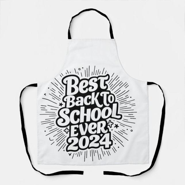 Best Back To School Ever 2024 Design Apron (Front)