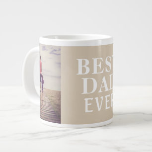 Best Bad Ever Father`s Day 2 Photo Collage  Large Coffee Mug