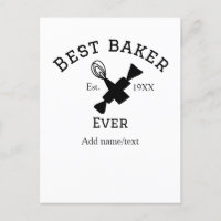 Best baker ever add name text baking est year cook