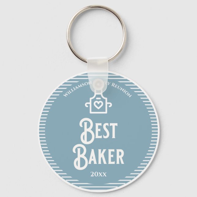 Best Baker Family Reunion Award Keychain (Front)