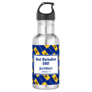 BEST BARBADIAN Barbados Flag Customized 532 Ml Water Bottle