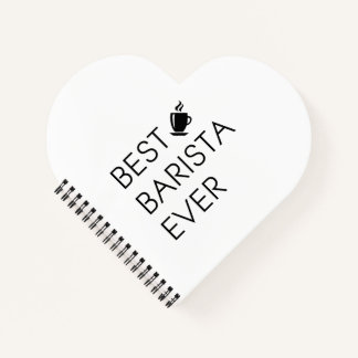 Best barista ever. Barista gift. Coffee lover gift Notebook