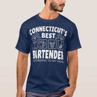 Best Bartender Connecticut T-Shirt