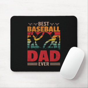 Best Baseball Dad Ever Mouse Pad