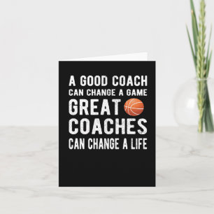 Best Basketball Coach Gifts Basketball Coaching  Card