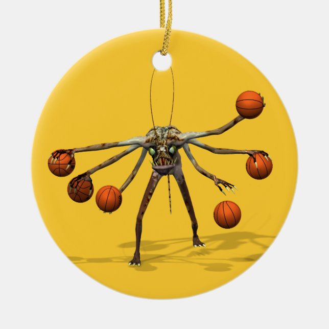 Best Basketball Dribbler Ceramic Ornament (Front)