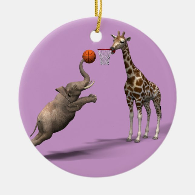 Best Basketball Scorer Ceramic Ornament (Front)