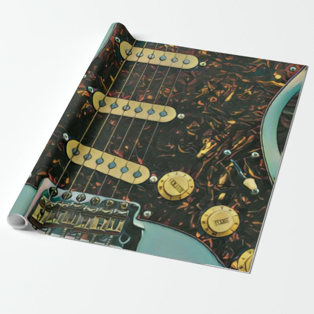 Best bassist ever wrapping paper (Unrolled)