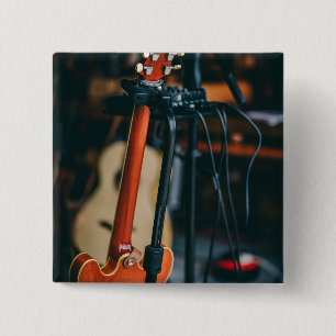 Best Bassist Gift 2 Inch Square Button