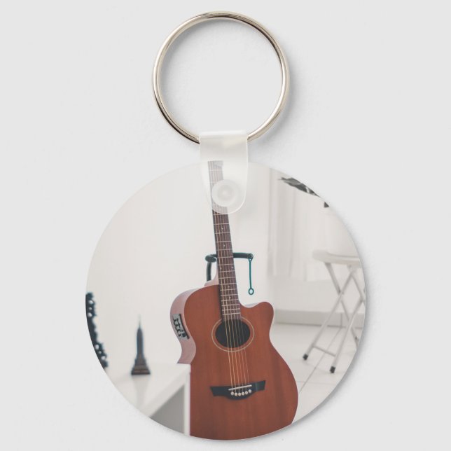 Best Bassist Gift Keychain (Front)