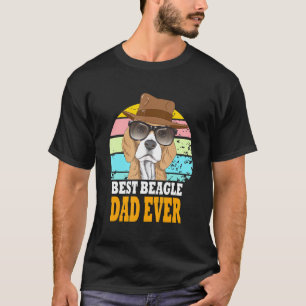 Best Beagle Dad Ever Dogs Retro Puppy Sunglasses H T-Shirt